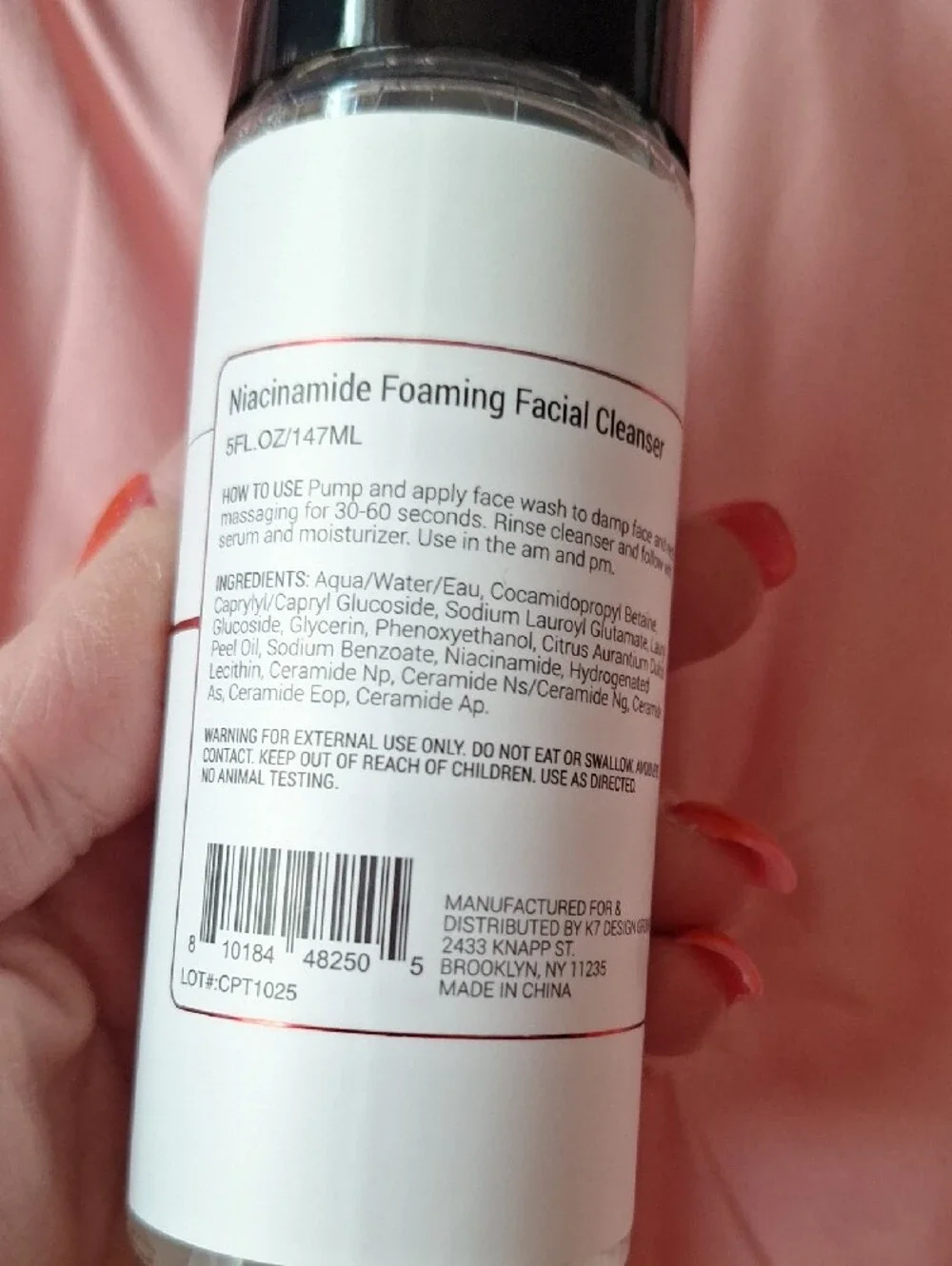 Niacinamide Foaming Facial Cleanser